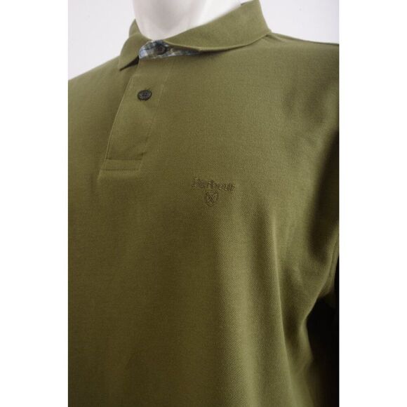 Barbour Olive Green Polo Shirt - Picture 4 of 6